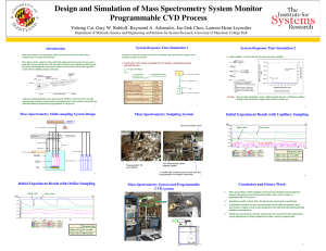 Design and Simulation of Mass Spectrometry System Monitor Programmable CVD Process