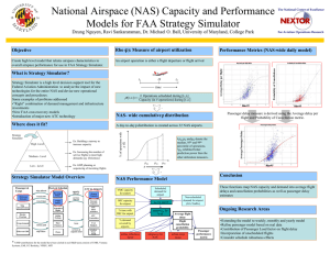 National Airspace (NAS) Capacity and Performance Models for FAA Strategy Simulator
