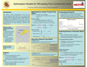 Optimization Models for Off - loading Flow Constrained Areas Multi-Objective Integer Programming