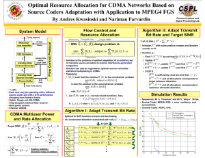 Optimal Resource Allocation for CDMA Networks Based on