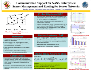 Communication Support for NASA Enterprises: Probability-based SAP