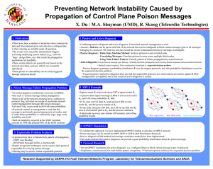 Preventing Network Instability Caused by Propagation of Control Plane Poison Messages