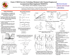 S Faster CMOS Inverter Switching Obtained with Channel Engineered emiconductor