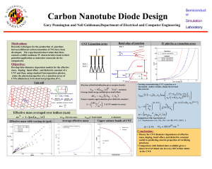 Carbon Nanotube Diode Design