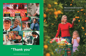 “Thank you” 2004 www.woolworthslimited.com.au ANNUAL REPORT