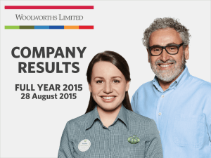 COMPANY RESULTS FULL YEAR 2015