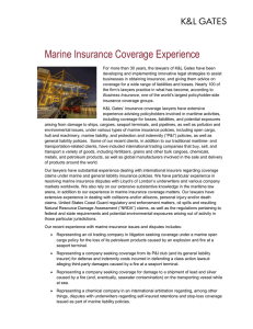 Marine Insurance Coverage Experience