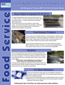e ic Storm Water Pollution Prevention