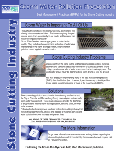 ry st Storm Water Pollution Prevention