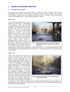 1.   GENERAL WATERSHED CONDITIONS