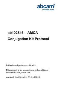 ab102846 – AMCA Conjugation Kit Protocol
