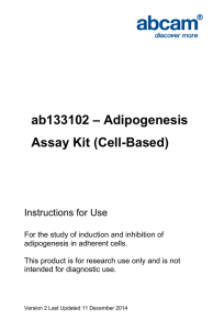 ab133102 – Adipogenesis Assay Kit (Cell-Based) Instructions for Use
