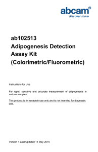 ab102513 Adipogenesis Detection Assay Kit (Colorimetric/Fluorometric)
