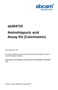 ab204725 Aminohippuric acid Assay Kit (Colorimetric)