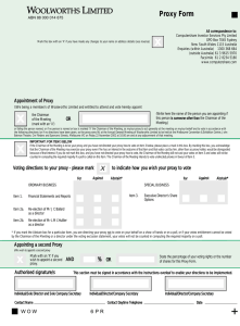 x Proxy Form