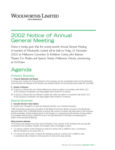 2002 Notice of Annual General Meeting