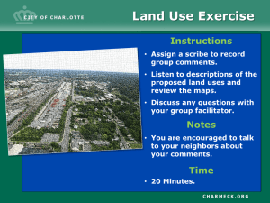 Land Use Exercise Instructions Notes