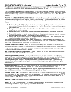 EMISSION SOURCE (Incinerator)        ...