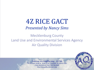 4Z RICE GACT Presented by Nancy Sims Mecklenburg County