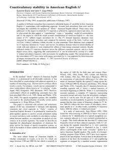 Coarticulatory stability in American English /./