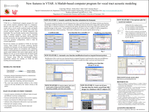New features in VTAR: A Matlab-based computer program for vocal...