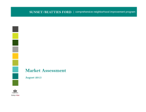 Market Assessment SUNSET/BEATTIES FORD August 2015