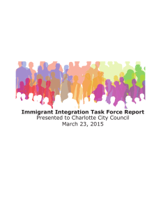 Immigrant Integraon Task Force Updates Immigrant Integration Task Force Report