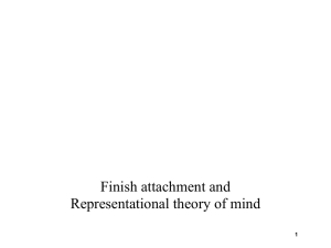 Finish attachment and Representational theory of mind 1