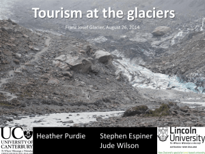 Tourism at the glaciers Jude Wilson Franz Josef Glacier, August 26, 2014