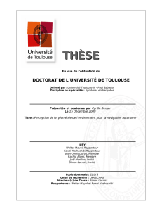 THÈSE DOCTORAT DE L’UNIVERSITÉ DE TOULOUSE En vue de l'obtention du