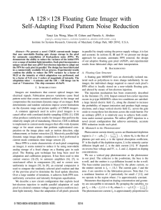 × A 128 128 Floating Gate Imager with Self-Adapting Fixed Pattern Noise Reduction