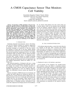 A CMOS Capacitance Sensor That Monitors Cell Viability