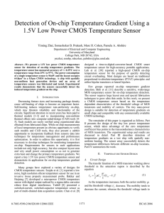 Detection of On-chip Temperature Gradient Using a