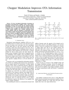 Chopper Modulation Improves OTA Information Transmission