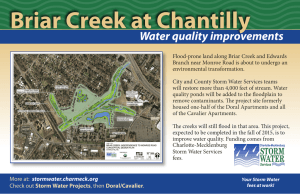 Briar Creek at Chantilly Water quality improvements