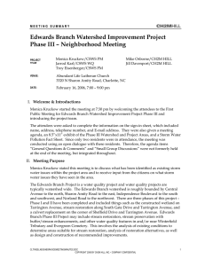 Edwards Branch Watershed Improvement Project Phase III – Neighborhood Meeting