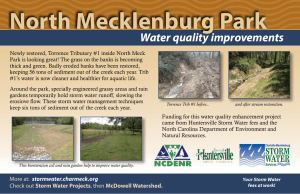 North Mecklenburg Park Water quality improvements