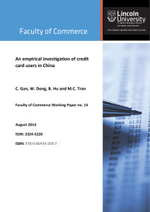 An empirical investigation of credit card users in China