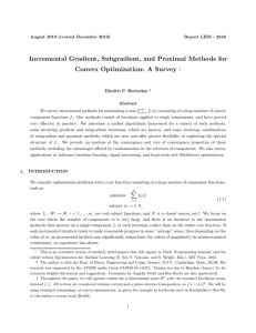 Incremental Gradient, Subgradient, and Proximal Methods for Convex Optimization: A Survey
