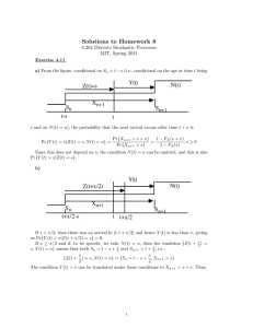 Solutions  to  Homework  8 6.262 Discrete Stochastic Processes