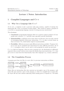Lecture  1  Notes:  Introduction