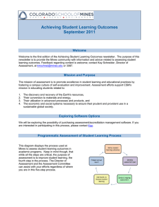 Achieving Student Learning Outcomes September 2011 Welcome