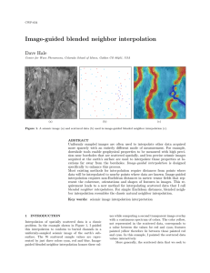 Image-guided blended neighbor interpolation Dave Hale