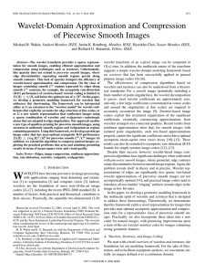 Wavelet-Domain Approximation and Compression of Piecewise Smooth Images , Student Member, IEEE