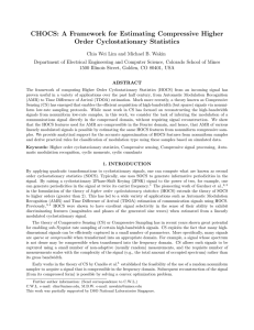 CHOCS: A Framework for Estimating Compressive Higher Order Cyclostationary Statistics