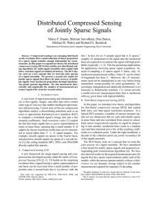 Distributed Compressed Sensing of Jointly Sparse Signals
