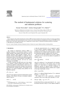The method of fundamental solutions for scattering and radiation problems * Graeme Fairweather