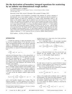 On the derivation of boundary integral equations for scattering