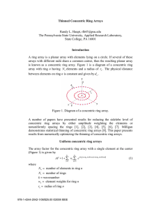 Thinned Concentric Ring Arrays  Randy L. Haupt,