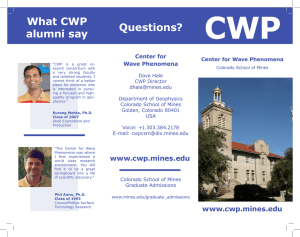 CWP What CWP Questions? alumni say